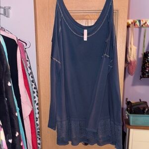 Elegant Blue Women's Top